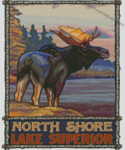 North Shore Minnesota Lake Superior Poster Diamond Painting