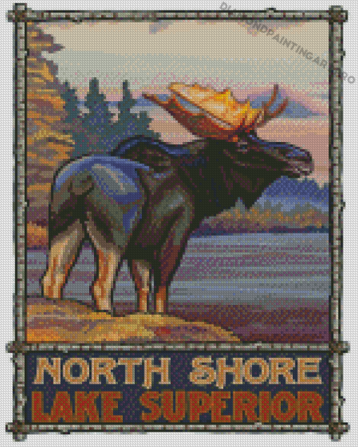 North Shore Minnesota Lake Superior Poster Diamond Painting