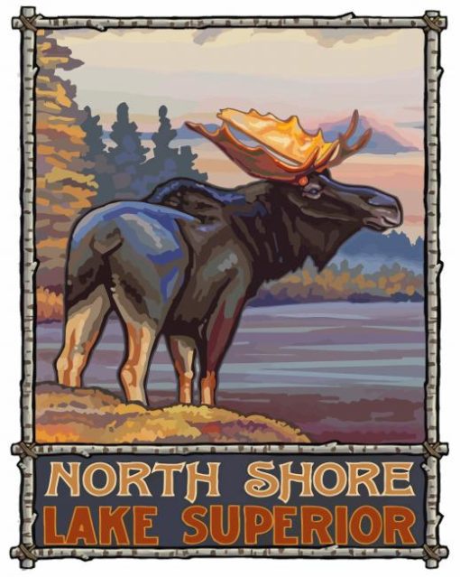 North Shore Minnesota Lake Superior Poster Diamond Painting