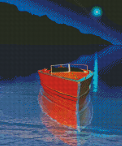 Peaceful Night Sail Diamond Painting