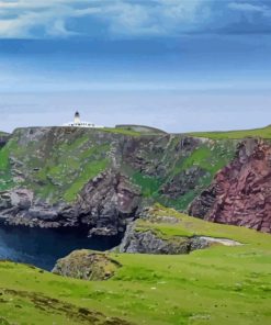 Scotland Fair Isle Landscape Diamond Painting