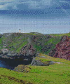 Scotland Fair Isle Landscape Diamond Painting