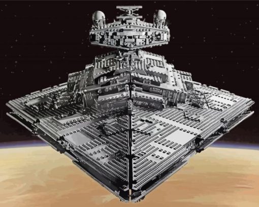 Star Destroyer Vehicule Diamond Painting