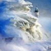 Storm On Lighthouse Diamond Painting