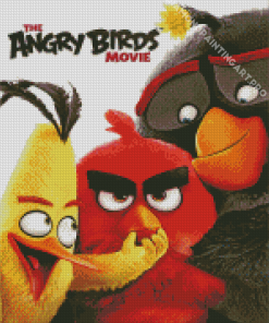 The Angry Birds The Movie Poster Diamond Painting