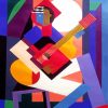 The Guitar Player Cubism Diamond Painting