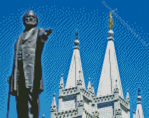 Utah Brigham Young Monument Diamond Painting