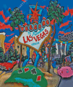 Welcome To Las Vegas Nevada Poster Diamond Painting