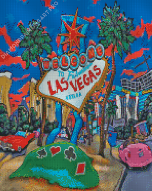 Welcome To Las Vegas Nevada Poster Diamond Painting