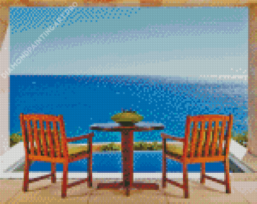 Window To Beach Diamond Painting