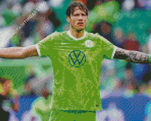 Wout Weghorst Wolfsburg Footballer Diamond Painting