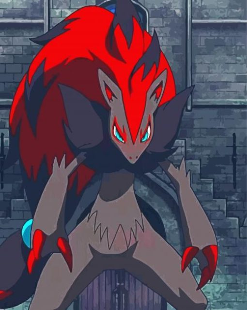 Zoroark Fox Pokemon Diamond Painting