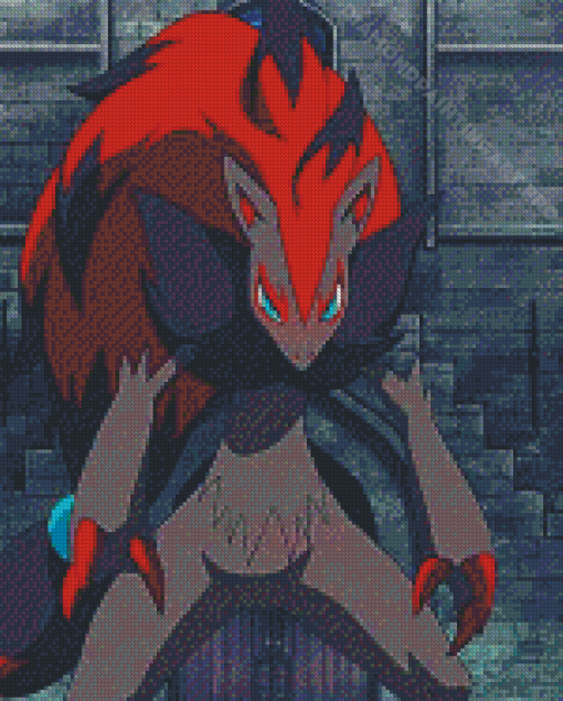 Zoroark Fox Pokemon Diamond Painting