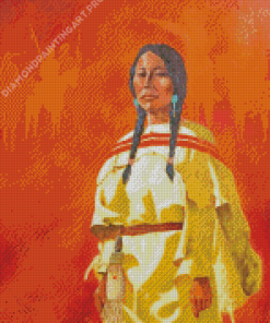 Aesthetic Indian Maiden Diamond Painting