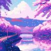 Anime Cherry Blossom Diamond Painting