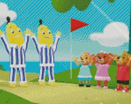 Bananas In Pajamas Diamond Painting