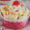 Birthday Cake Rolled Ice Cream Diamond Painting