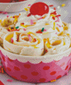 Birthday Cake Rolled Ice Cream Diamond Painting