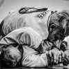 Black And White Old Men Playing Brazilian Jiu Jitsu Diamond Painting