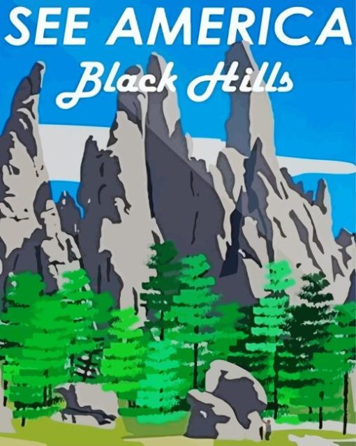 Black Hills Poster Diamond Painting