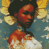 Black Woman And Butterfly Diamond Painting