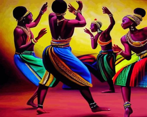 Black Women Dancing Diamond Painting