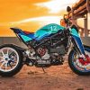 Blue Ducati Monster Diamond Painting