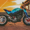 Blue Ducati Monster Diamond Painting