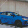 Blue Chevrolet Sonic Diamond Painting