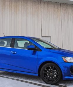 Blue Chevrolet Sonic Diamond Painting