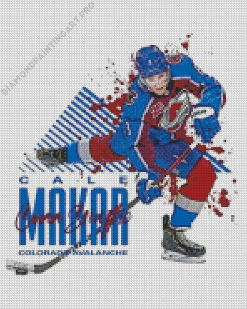 Cale Makar Player Art Diamond Painting