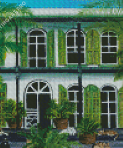 Cats In Hemingway House Art Diamond Painting