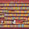 Cats On Bookshelf Diamond Painting