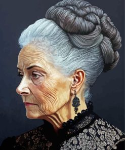 Classy Old Lady Diamond Painting