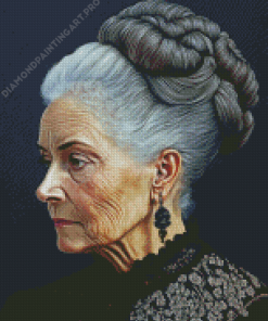 Classy Old Lady Diamond Painting