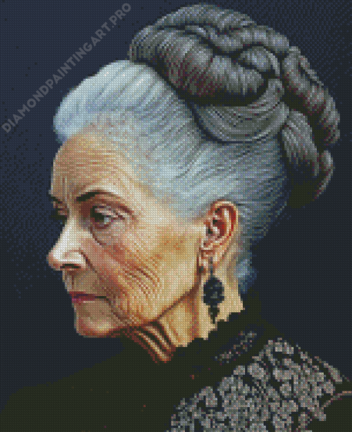 Classy Old Lady Diamond Painting