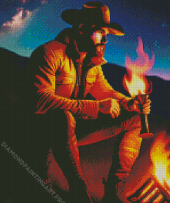 Cowboy Man Diamond Painting