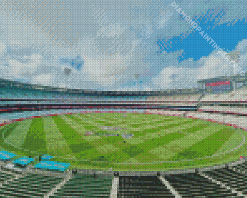 Cricket Stadium Building Diamond Painting