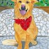 Cute Mosaic Dog Diamond Painting