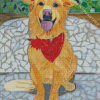 Cute Mosaic Dog Diamond Painting