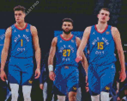 Denver Nuggets Players Diamond Painting