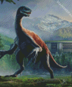 Dinosaur Therizinosaurus Diamond Painting