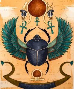 Egyptian Scarab Art Diamond Painting