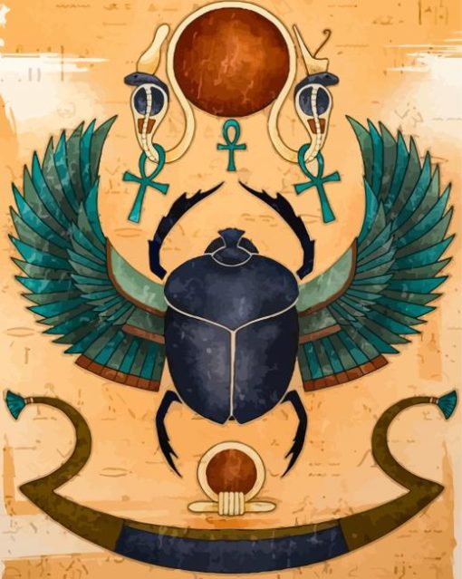 Egyptian Scarab Art Diamond Painting