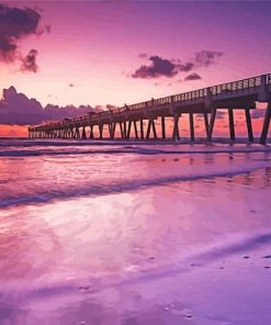 Florida Beach Jacksonville Pier Diamond Painting