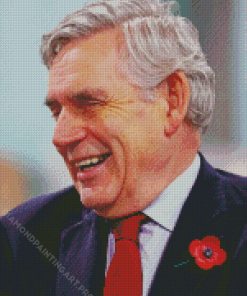 Gordon Brown Laughing Diamond Painting