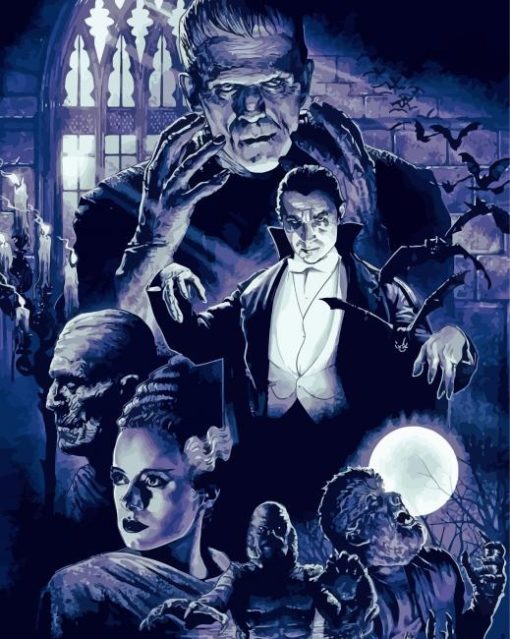 Horror Hollywood Monsters Diamond Painting