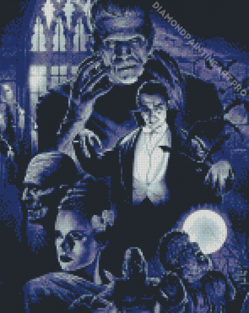 Horror Hollywood Monsters Diamond Painting