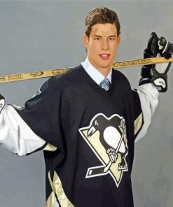 Ice Hockey Player Sidney Crosby Diamond Painting