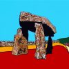 Dolmen Rock In Ireland Colorful Art Diamond Painting